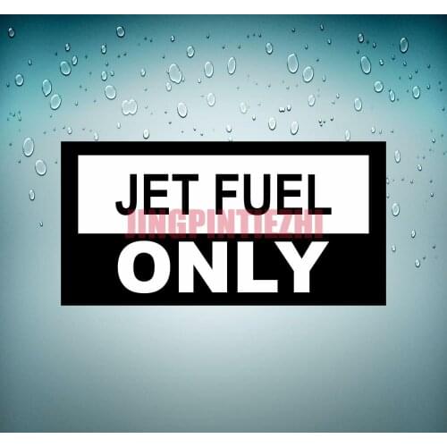Personality Sticker Decal Car Airplane Aircraft Airport Flight Humor Jet Fuel Only Racing Helmet Motorcycle Stickers