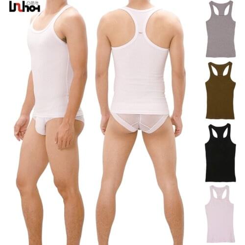 Fashion Men Tank Tops masculina Lycra Cotton Sleeveless Vest Man Solid Breathable O Neck Vest Summer tee top Plus Size M-XXL