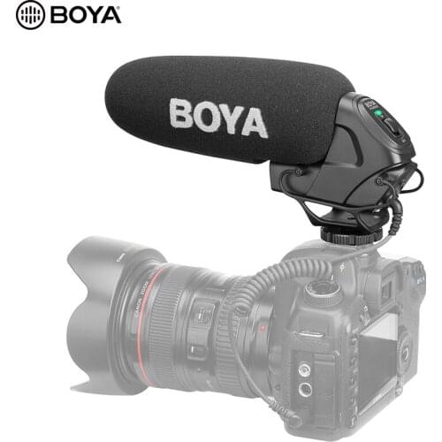 BOYA BY-BM3031 Shotgun Microphone 3.5mm On-Camera Microphone mic for DSLR Video Camera Camcorder Audio Recorders
