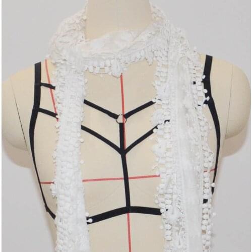 New design bodysuit Gothic Festival Body Harness Rave Harajuku Neck Bondage Cage Bra halloween costumes Fetish Burlesque Corset