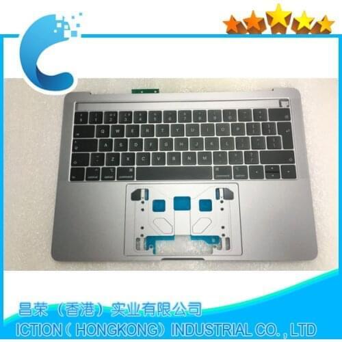 Original New A1989 Topcase PalmRest For Macbook Pro Retina 13.3" A1989 Topcase With UK Keyboard Grey Space Gray Color