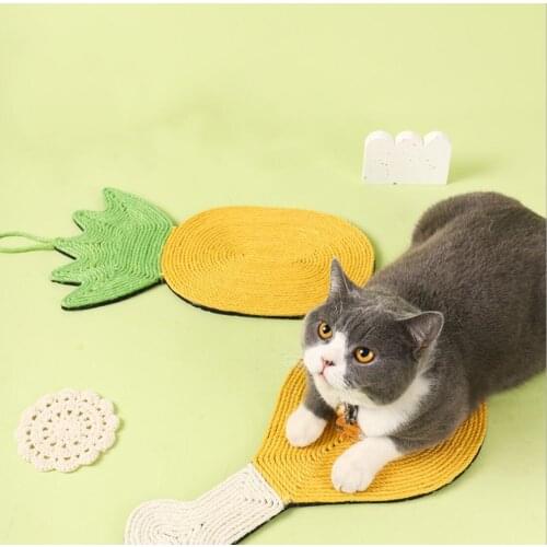 Pineapple Shaped Cat Scratch Board Sisal Creative Scratcher Pet Cat Pad
