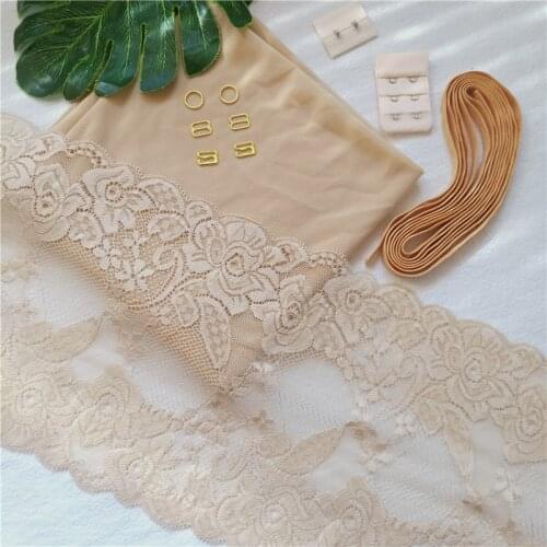 Make Semi-finished Underwear Elastic Lace Lace Shoulder Buckle Fabric Suit Manual Craft DIY