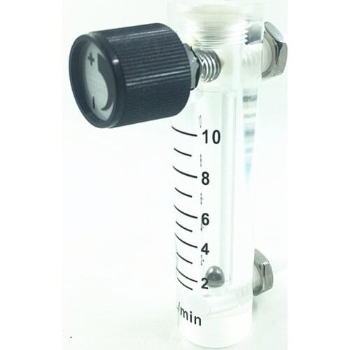 LZQ-3 1-10LPM air flow meter for gas air oxygen flowmeter Indicator Counter Height 90mm
