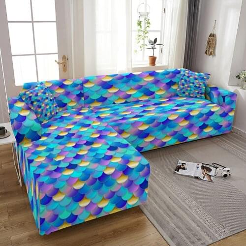 Colorful Grid Elastic Sofa Cover 1/2/3/4 Seater Stretch Sof Slipcover For Living Room Dustproof Universal Armchair Sofa Covers