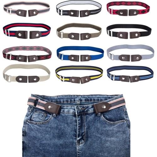Buckle-free Belt Adjustable Jeans Pants Slim Sports Trend Comfortable Elastic Invisible No Hassle Waist Stretch Belts for Women