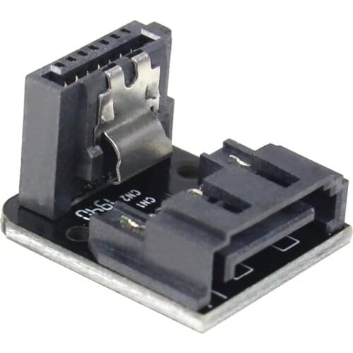 SATA 7Pin Converter 7 Pin Male to 7P Female 90 Degree Angled SATA Adapter Mainboard Motherboard for Desktops Computer PC SSD HDD