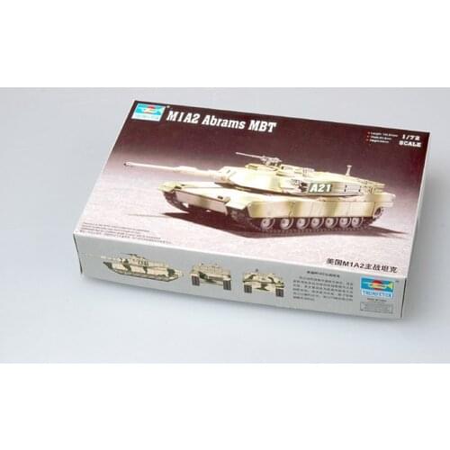 1:72 Modern American M1A2 Main Battle Tank Military Assembly Model Armoured Vehicles