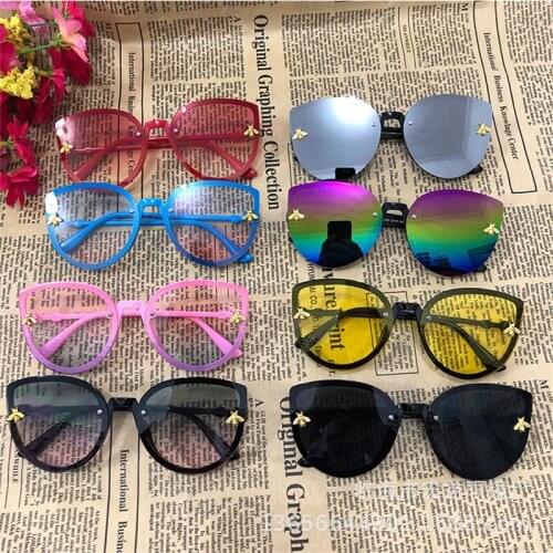 Cute cat eye children sunglasses uv400 high quality 2021 kids girls boys toddler sun glasses retro oculos de sol infantil uv400