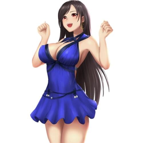 Tifa Lockhart In Final Computer Games！ Sexy Beauty Car Stickers Waterproof PVC Car Window Body Decorative Stickers Accessories