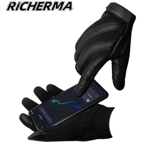 Outdoor Sport Winter Motorcycle Gloves Men Camouflage Leather Non-slip Touch Screen Motocross Motorbike Motos Biker Racing