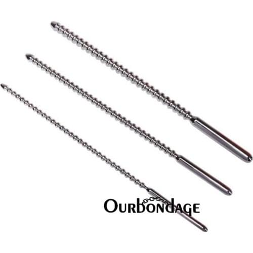 Ourbondage 3 Size Stainless Steel Urethral Catheter Chastity Penis Sounds Urethral Insert Dilator Penis Sounding Sex Toy For Men