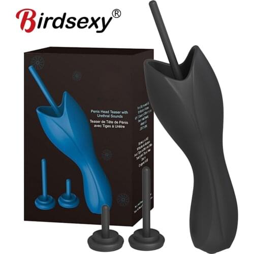 Urethra Vibrator For Men Pure Silicone Vibrating Penis Plug Vibes Sounds For Male Gay Men Sex Toy Prostate Massager Adult Toys