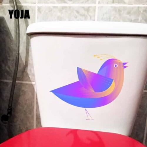 YOJA 23.7X20.4CM Dreams Gradually Change Lovely Birds Wall Sticker Toilet Decal Bedroom Home Decor T5-0699