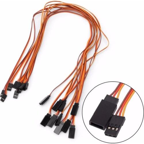 10pcs JR 26# 26AWG Servo Extension Lead Wire Cable Cord 150mm 200mm 500mm 600mm 900mm 1000mm