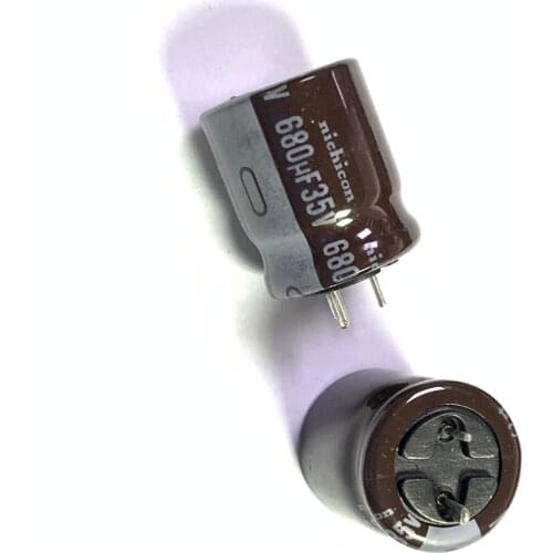 10Pcs/Lot/ DIP 35V 680UF 12.5*15mm aluminum electrolytic capacitor 680uf 35v 13X15 12.5X15 12.5*15 nichicon
