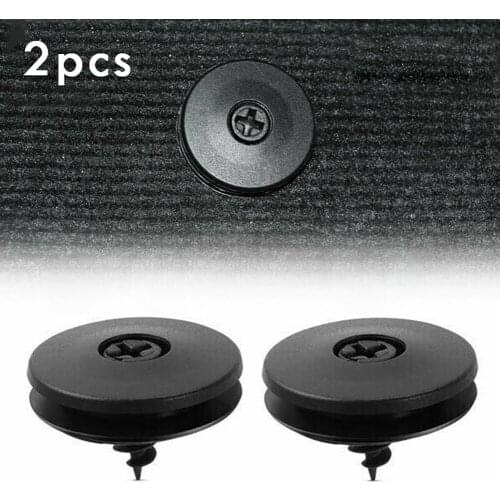 2Pcs Floor Mat Clips Black Car Mat Easy To Install For Fixing Floor Holders