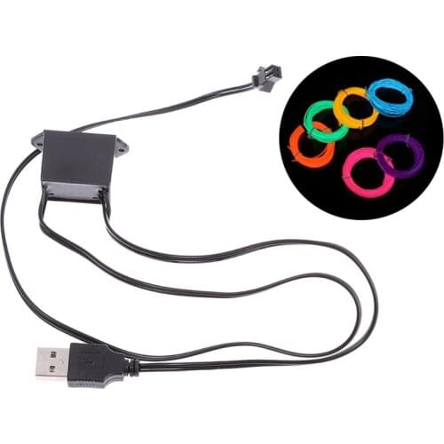 5V USB Adapter Driver 1-5M El Wire Electroluminescent Light Controller Inverter