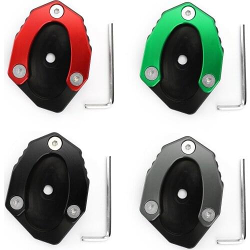 Areyourshop Kickstand Side Stand Plate Extension Pad For KAWASAKI Z650 Z900 2017-19 Z900RS Z1000SX Ninja 1000 650R Versys-X 250