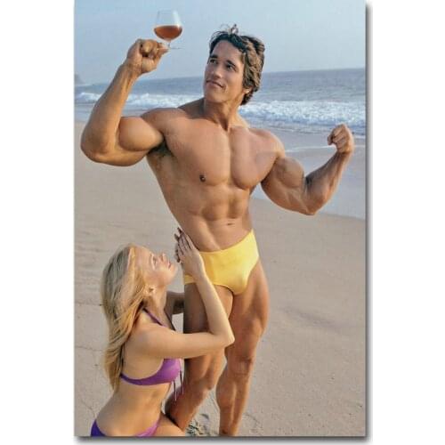 Arnold Schwarzenegger Bodybuilding Poster Fitness Canvas Painting Wall Art Modern Pictures For Home Living Room Decor