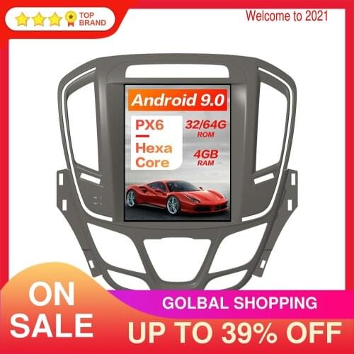 Android 9.0 4+64GB Vertical Screen Car Audio GPS Navigation For Opel Insignia 2014-17 Stereo Head Unit Multimedia Player Carplay