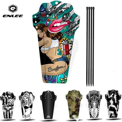 ENLEE Bicycle Mudguard Front Rear Road Mountain Bike Fender Colorful Durable MTB Mud Guard PP5 Material Cycling Accessories