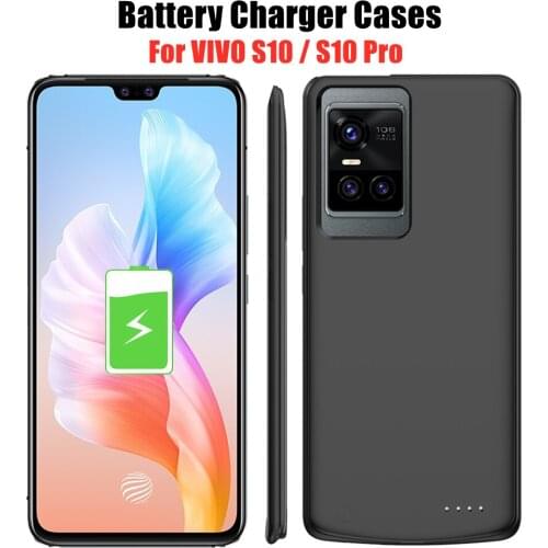 Power Bank Case For VIVO S10 Pro Battery Cases 6800mAh Shockproof External Battery Charging Cover For VIVO S10 Powerbank Case
