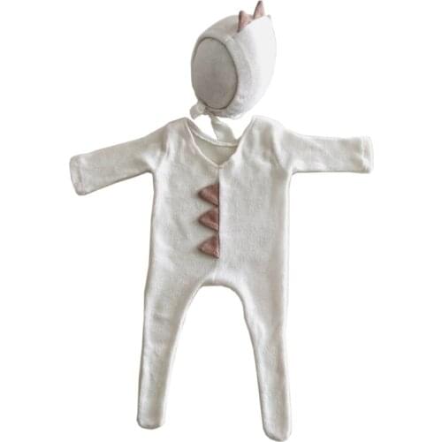 Baby Clothes Newborn Photography Props Girls Boys Hats Romper Set Photo Shooting 54DA