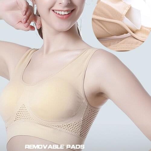 Breathable Sports Bra Women Cutout Padded Sports Bra Quick-drying Fitness Running Fitness Plus Size Underwear Hot Sale