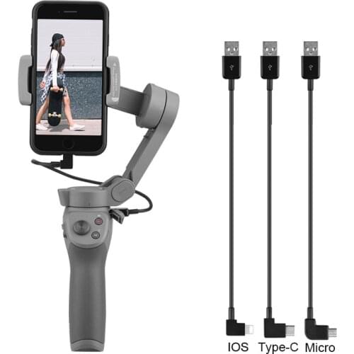 Gimbal Mobile Phone Charging Cable for Osmo Mobile 3 2 Type-C Micro-USB IOS Smartphone Cable for DJI OM 4 Stabilizer Accessories