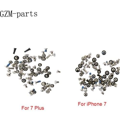 GZM-parts 5sets/lot for iPhone 6 6 Plus 6s 6s Plus 7 7 Plus Full Screw Set Replacement with Bottom Pentalobe Screws