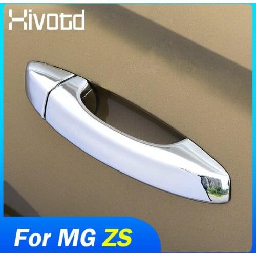 Hivotd For MG ZS 2020 2019 2018 Accessories ABS Exterior Door Handle Cover Trim Protection Modification Parts Car Styling