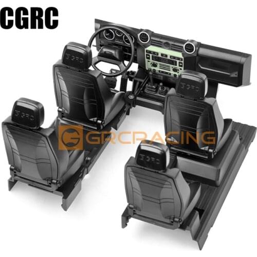 Interior Simulation Central Control Seat Modification For 1/10 RC Crawler Car Traxxas TRX4 Defender