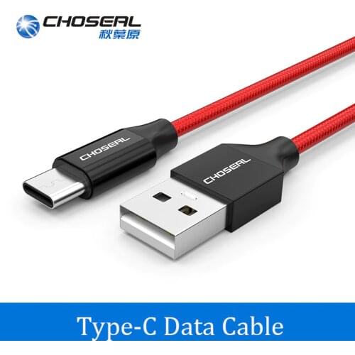 Choseal USB 2.0 to USB-C Fast Charger Nylon Braid Type-C Data Cable for Samsung Galaxy S10 9 for Huawei Mate 20 Pro Charger Cord