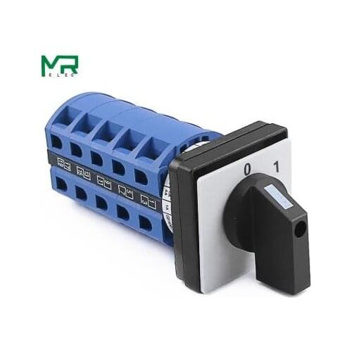 LW26-20 universal switch 5 joint Reversing switch 20A versatile change-over switch 440V 20A cutoff switch 0-1