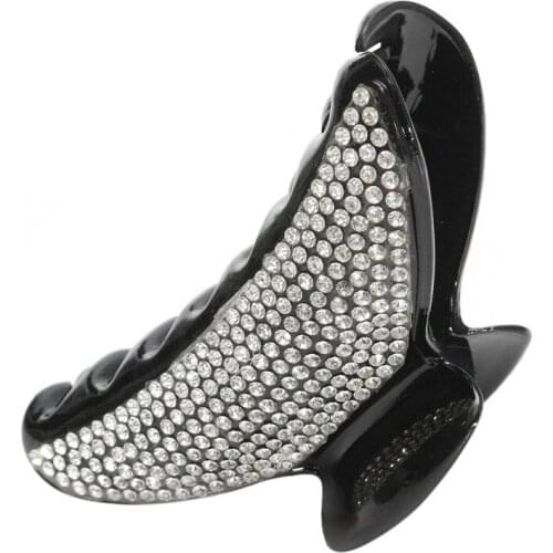 Fashion Glitter Diamond Women Lady Hair Clip Claw Grip Butterfly