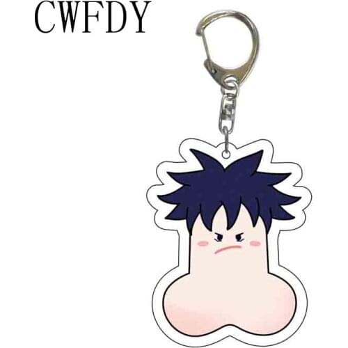 New Jujutsu Kaisen Acrylic Keychain Figure Yuji Itadori Cosplay Pendent Keyring For Women Men Jewelry Collection Gifts Jewelry