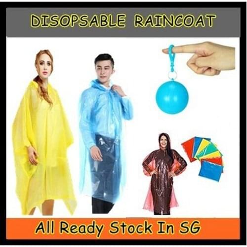 Sunshine Disposable Adult Unisex Raincoat /Emergency Waterproof Raincoat [453]