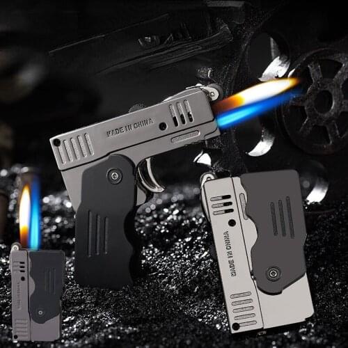 Creativity Deformed Open Flame Double Fire Straight Into The Lighter Smoking Accessories for Weed Regalos Para Hombre Originales