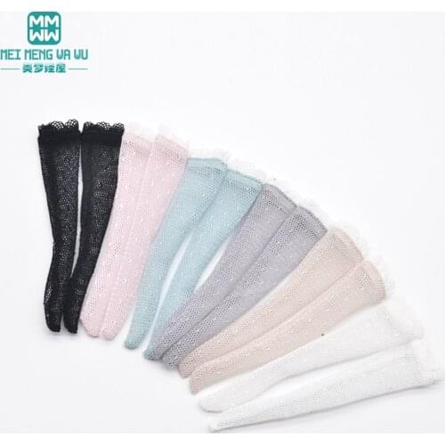 Fits 28--30cm Blyth Azone OB23 OB24 Doll accessories Jacquard mid-leg lace socks Girls gift