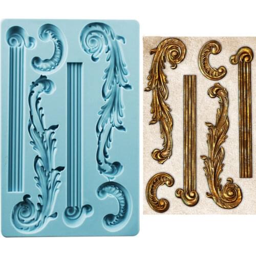 Relief Silicone Mold Fondant Cakes Decorating Mould Sugarcraft Chocolate Baking Tools Kitchenware For Cakes Gumpaste Form