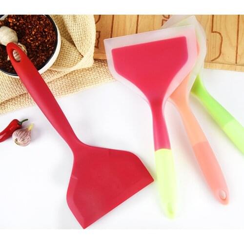 Spatula Silicone Spatula Cookware Spatula Barbecue Non-stick Spatula Heat-resistant Baking Machine Kitchen Cooking Tools