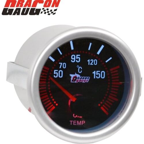 Dragon 52mm Sunglasses White backlight Car modification Oil Temp Gauge 50-150 Celsius Temperature Meter Free Shipping