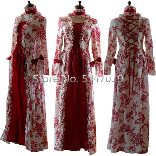 Medieval Cosplay Renaissance Gown Robe Palace Princess Dress Adults Vintage evening gown Lace Long Sexy Halloween Party Costume