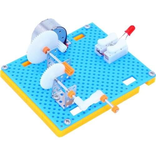 Technology invention DIY generator toy Creative Science Hand Crank Generator Kids Puzzle Assembled Kits Simple Physics Experimen