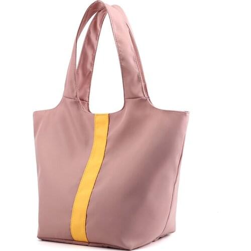 Waterproof shoulder bag women sac a main ladieshandbag pink bolsos mujer naylon tote bag womens handbag large beach bag for work