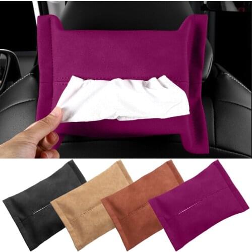 Suede Tissue Bag Storage Box Car Interior Accessories for BMW E46 E36 E60 Audi A3 A4 A4L Toyota Corolla Camry Honda Accord Civic