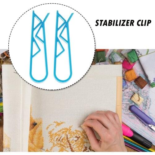 2pcs Lightweight Diamond Painting Stabilizer Clips Sewing Cross Stitch Anti-slip Clamp DIY Rhinestone Picture Accessories