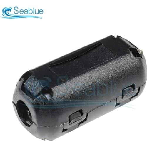 1Pcs 5mm Clip-On Ferrite Ring Core Noise Suppressor For EMI RFI Clip Cable Active Components Filters