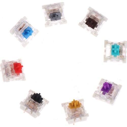 10pcs/lot New 2021 Outemu Mx Switches 3 Pin Mechanical Keyboard Black Blue Brown Switches